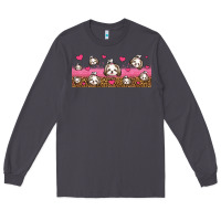 Smoke shih tzu dogs libbey glass Long Sleeve Tee - Jasminsmagicworld