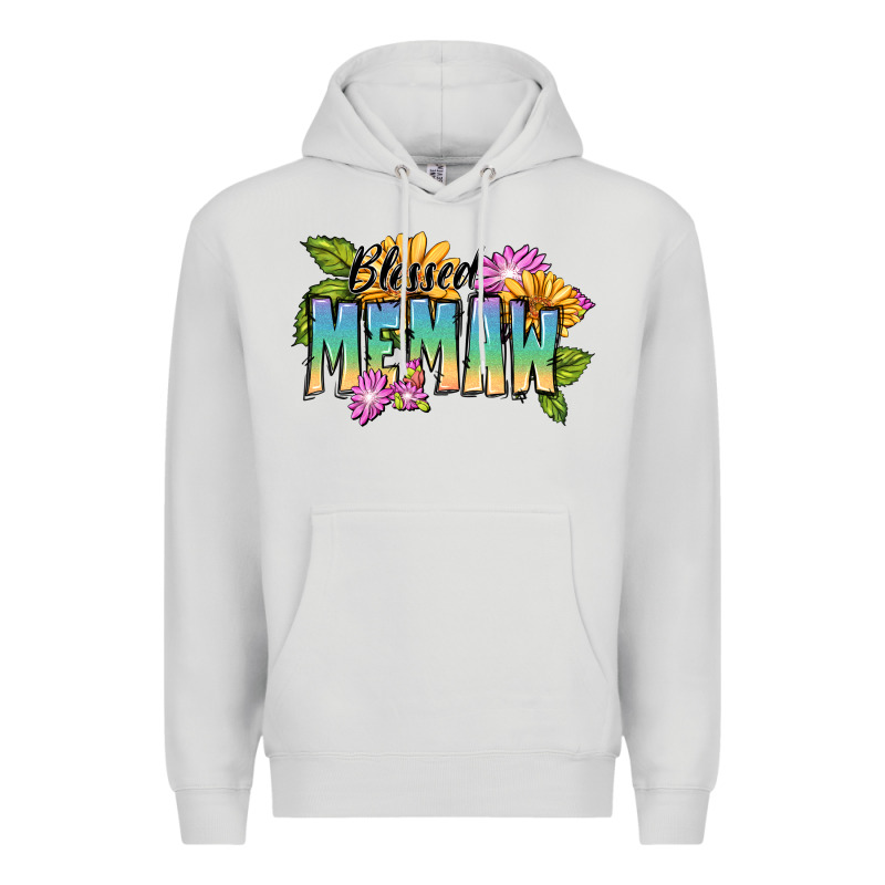 Blessed Memaw Mother's Day Premium Hoodie by FaDigitalArtStudio | Teevron