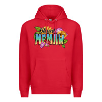Red Blessed memaw Mother's Day Premium Hoodie - FaDigitalArtStudio