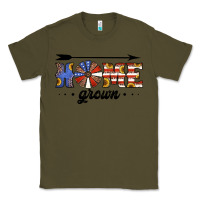 Army Green home grown american flag windmill Classic Tee - Jasminsmagicworld