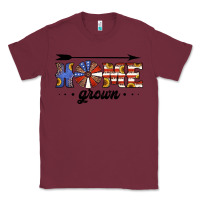 Burgundy home grown american flag windmill Classic Tee - Jasminsmagicworld