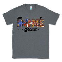 Charcoal Heather home grown american flag windmill Classic Tee - Jasminsmagicworld