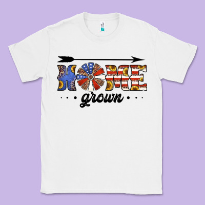 Home Grown American Flag Windmill Classic Tee Designed By Jasminsmagicworld