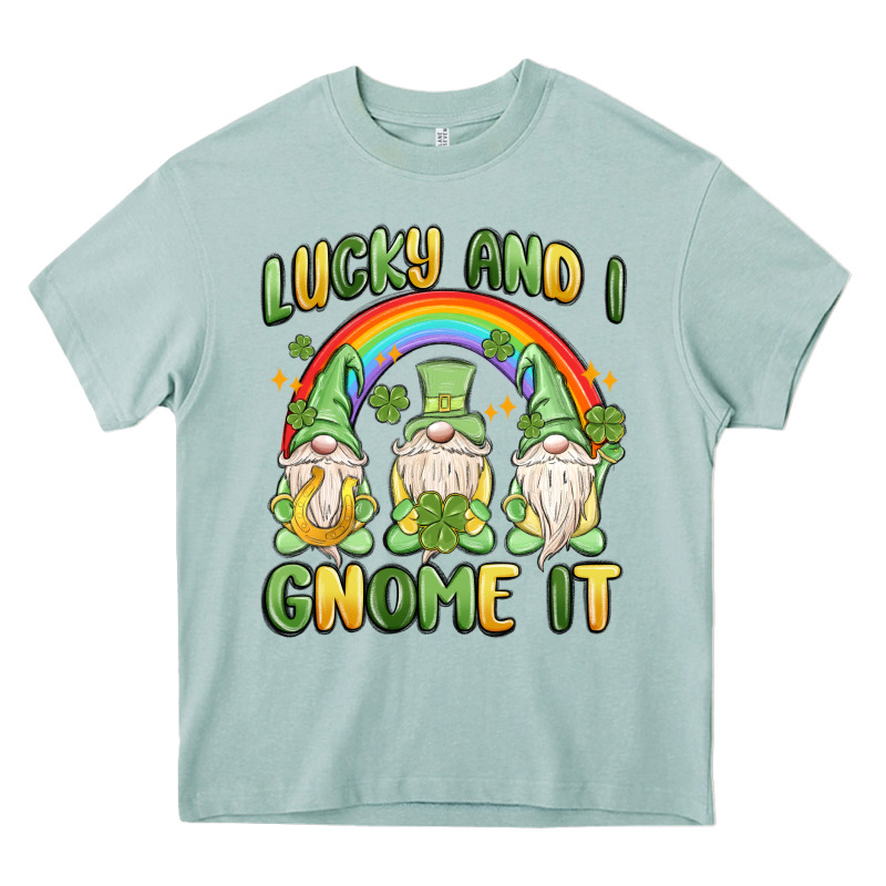 Lucky And I Gnome It Heavy Core Tee by MaliasSmallBusiness | Teevron