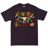 Plum cowboy christmas Premium Tee - MaliasSmallBusiness