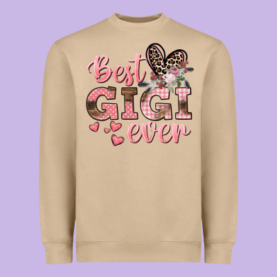 Best Gigi Ever Mother's Day Heavyweight Sweatshirt Designed By Cowgirlartshop
