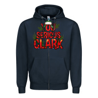 Navy you serious clark bbs Zipper Hoodie - BundleAndBundleShop
