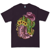 Plum Pink Cowboy Boots Premium Tee - JahusDesignShop