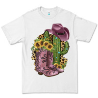White Pink Cowboy Boots Premium Tee - JahusDesignShop