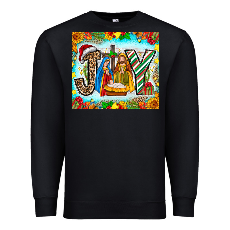 Joy Jesus Premium Sweatshirt by CowhideDigitalArt | Teevron