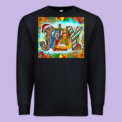 Joy Jesus Premium Sweatshirt Designed By Cowhidedigitalart