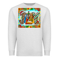 Oatmeal Heather joy jesus Premium Sweatshirt - CowhideDigitalArt