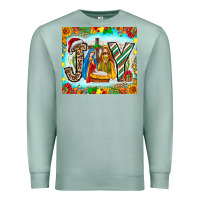 Seafoam joy jesus Premium Sweatshirt - CowhideDigitalArt