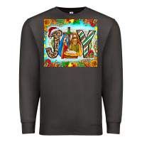 Smoke joy jesus Premium Sweatshirt - CowhideDigitalArt