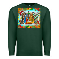 Sports Green joy jesus Premium Sweatshirt - CowhideDigitalArt