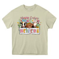 Mossy happy easter heifers Heavy Core Tee - MaliasSmallBusiness