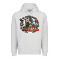 Dove Grey All American Girl Premium Hoodie - FaDigitalArtStudio