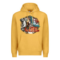 Mustard All American Girl Premium Hoodie - FaDigitalArtStudio