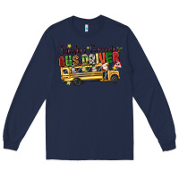 Navy santas favorite bus driver Long Sleeve Tee - texasbilliewilder