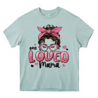 Arona one loved mama messy bun Heavy Core Tee - MaliasSmallBusiness