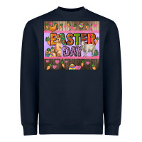 Navy Easter day farm animals tumbler Heavyweight Sweatshirt - HowdyJamesFarm