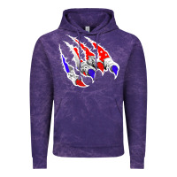 Cloud Purple American Flag Claw Vintage Hoodie - Bettercallsaul