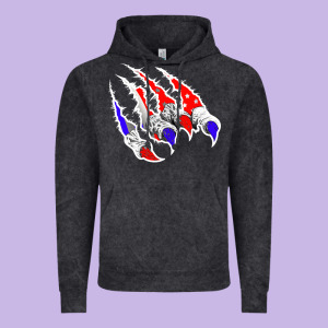 American Flag Claw Vintage Hoodie Designed By Bettercallsaul