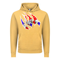 Vintage Mustard American Flag Claw Vintage Hoodie - Bettercallsaul