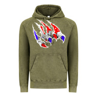 Vintage Olive American Flag Claw Vintage Hoodie - Bettercallsaul
