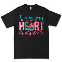 Black i wear my heart on my sleeve Premium Tee - NancyCooperArtShop