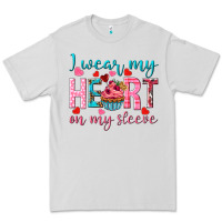 Dove Grey i wear my heart on my sleeve Premium Tee - NancyCooperArtShop