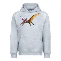 Heather Grey dinosaur pterodactyl Urban Hoodie - Artiststas