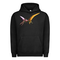 Pigment Black dinosaur pterodactyl Urban Hoodie - Artiststas