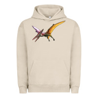 Pigment French Oak dinosaur pterodactyl Urban Hoodie - Artiststas