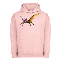 Pigment Salmon dinosaur pterodactyl Urban Hoodie - Artiststas