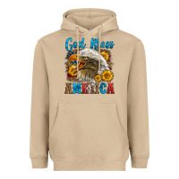 Mushroom God Bless America Heavyweight Hoodie - LillyAllenDesigns