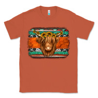 Copper highland cow western background Classic Tee - Jasminsmagicworld