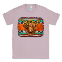 Lilac highland cow western background Classic Tee - Jasminsmagicworld
