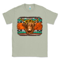 Matcha highland cow western background Classic Tee - Jasminsmagicworld