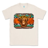 Natural highland cow western background Classic Tee - Jasminsmagicworld