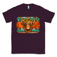 Plum highland cow western background Classic Tee - Jasminsmagicworld