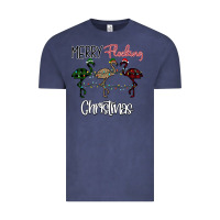 Vintage Denim Merry Flocking Christmas Vintage Tee - Bettercallsaul