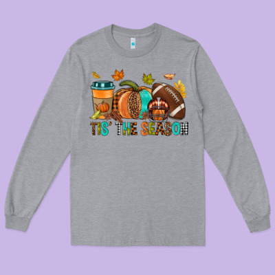 Tis' The Season Fall Long Sleeve Tee Designed By Nancycooperartshop