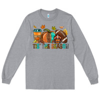 Heather Grey Tis' the season Fall Long Sleeve Tee - NancyCooperArtShop