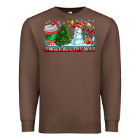 Chestnut Jingle All The Way Premium Sweatshirt - CowhideDigitalArt