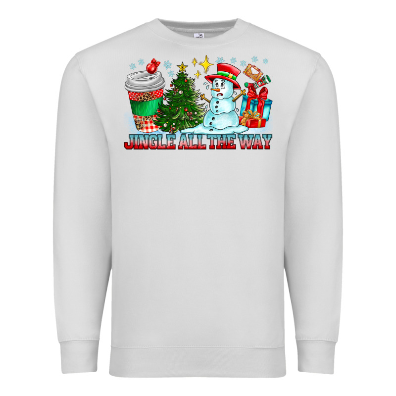 Jingle All The Way Premium Sweatshirt by CowhideDigitalArt | Teevron