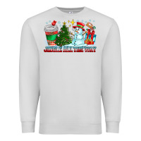 Dove Grey Jingle All The Way Premium Sweatshirt - CowhideDigitalArt