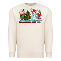 Sandshell Jingle All The Way Premium Sweatshirt - CowhideDigitalArt