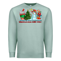 Seafoam Jingle All The Way Premium Sweatshirt - CowhideDigitalArt