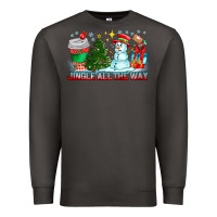Smoke Jingle All The Way Premium Sweatshirt - CowhideDigitalArt